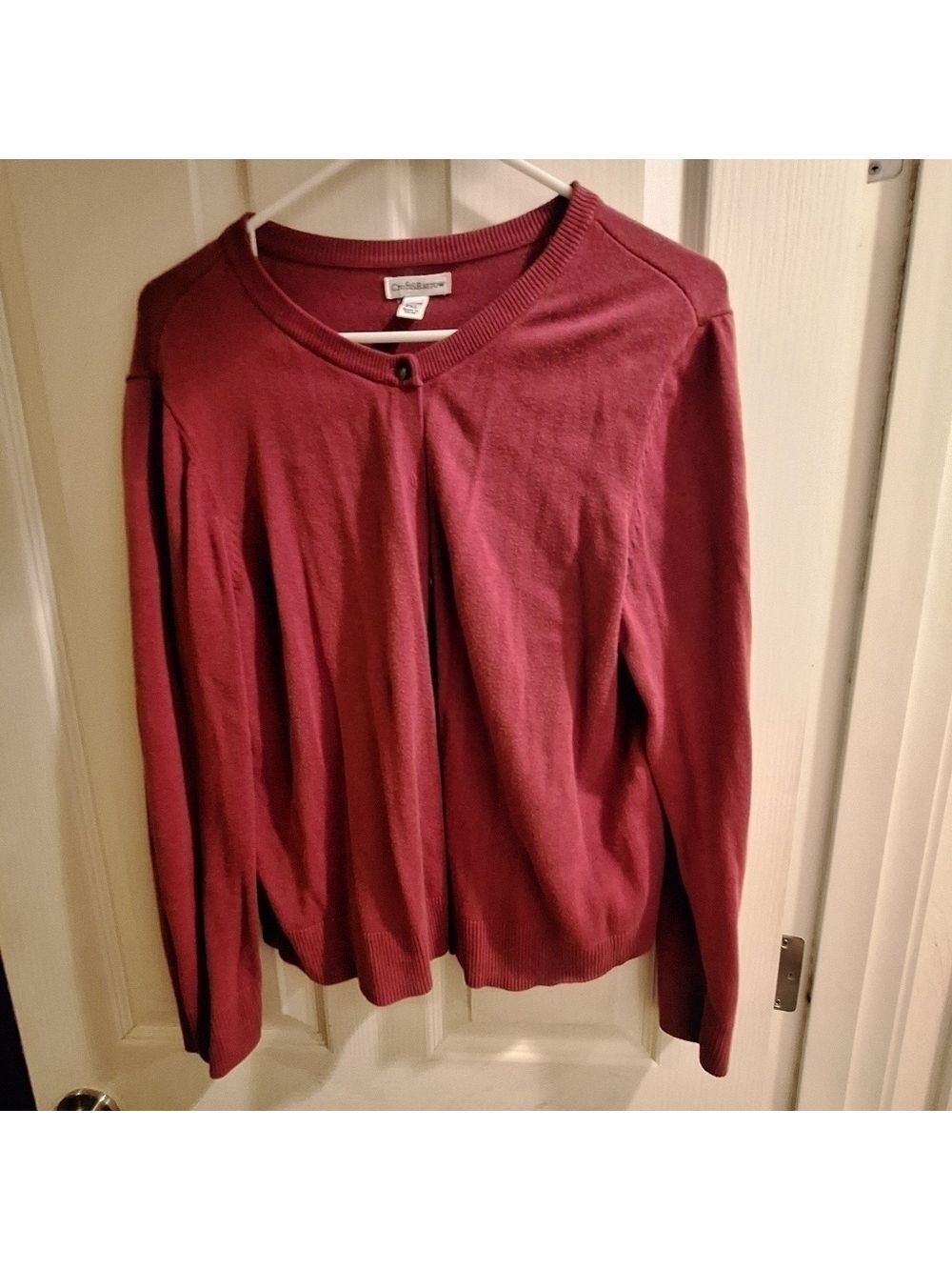 Coldwater Creek Cranberry Cardigan Women's PXL